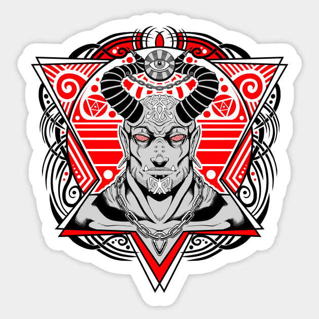 Demon Sticker by DZYNES